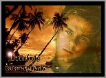 plaża, Dominic Monaghan, palmy