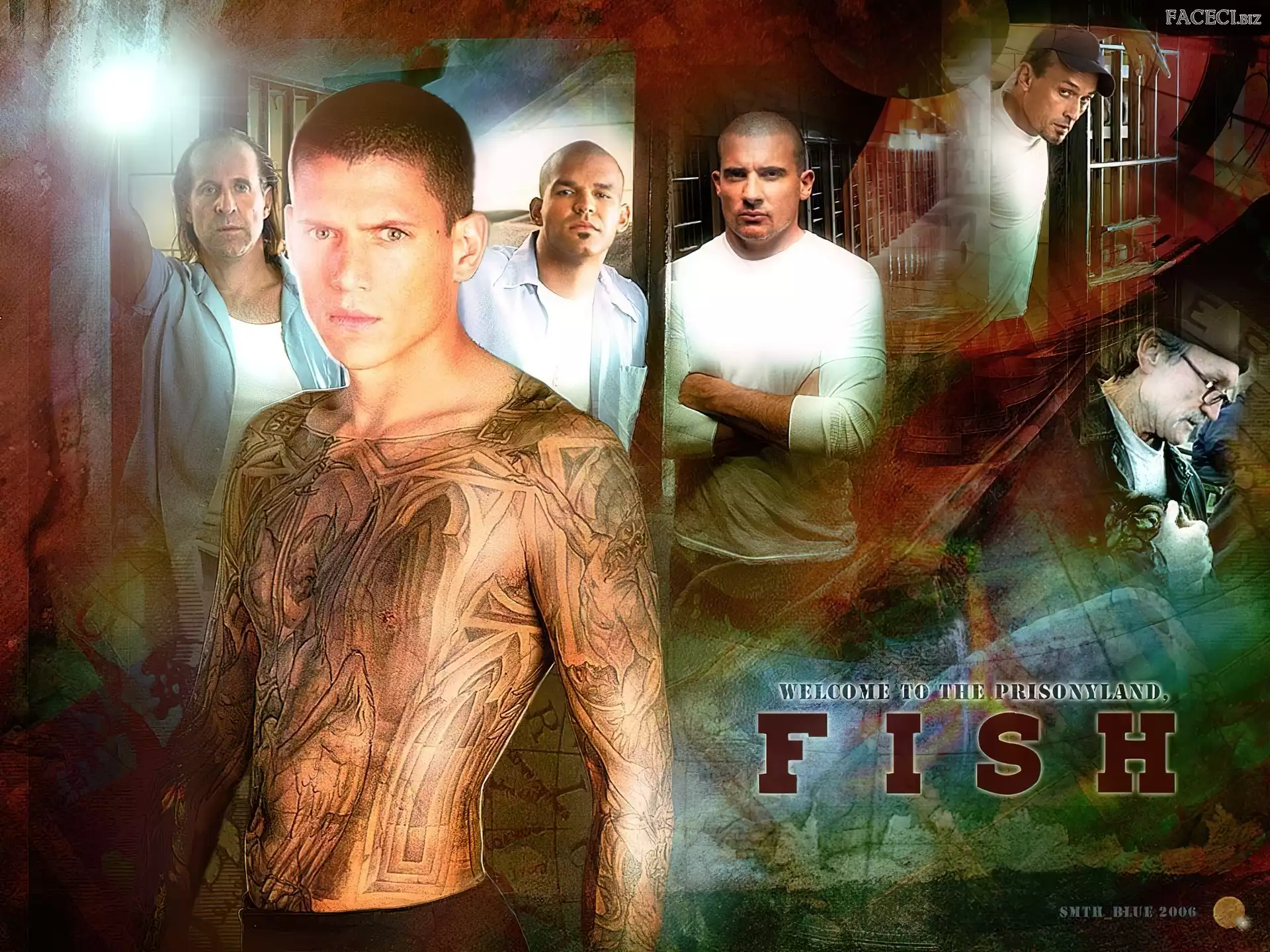 Tatuaż, Amaury Nolasco, Prison Break, postacie, ciało, Skazany na śmierć, Wentworth Miller