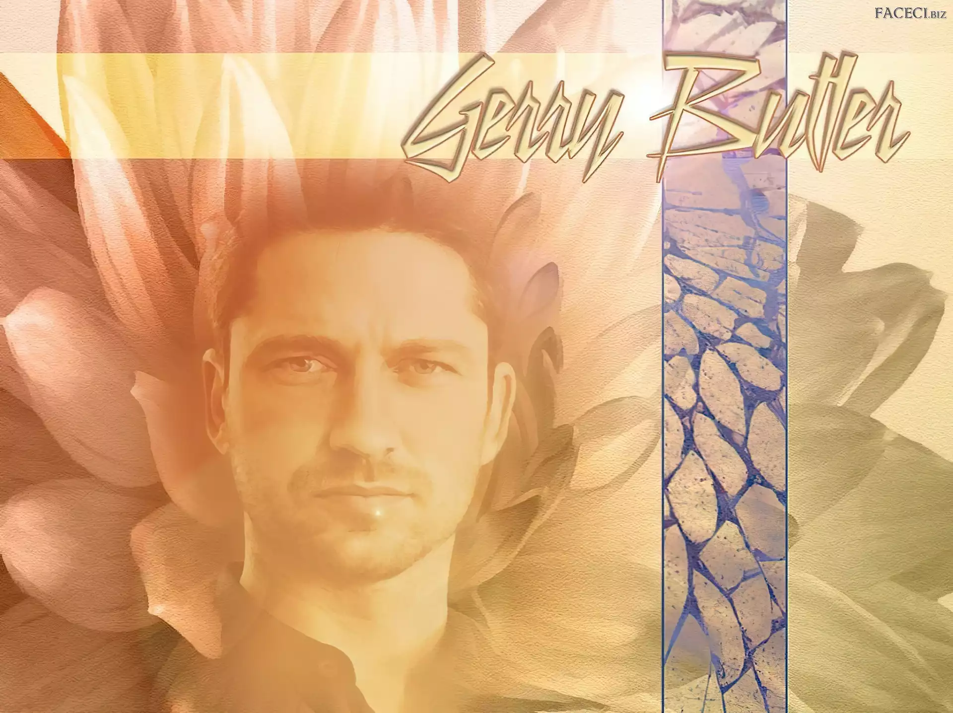 wąsy, Gerard Butler, twarz
