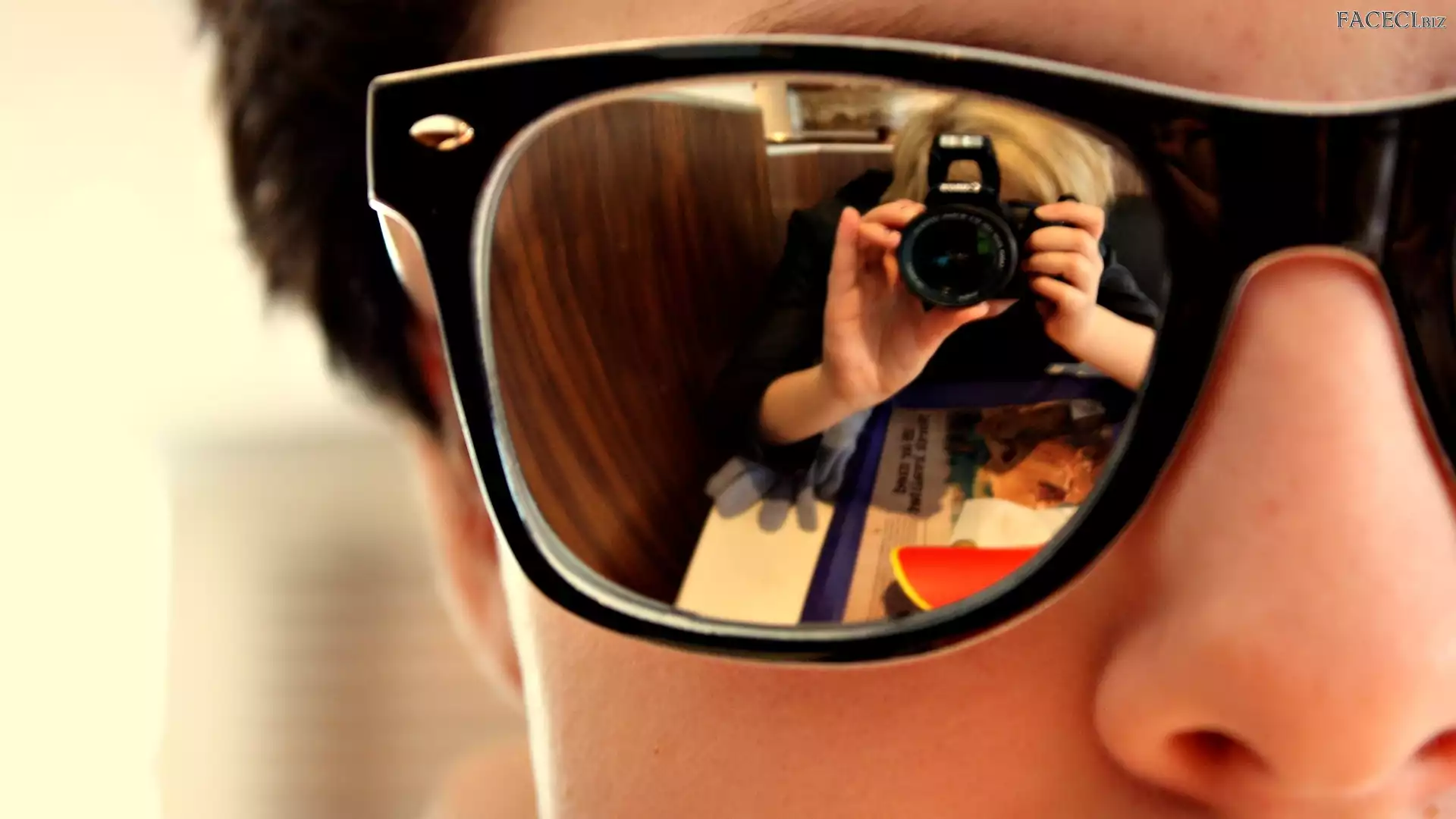 Zdjęcie, Fotograficzny, Odbicie, Okulary, Aparat